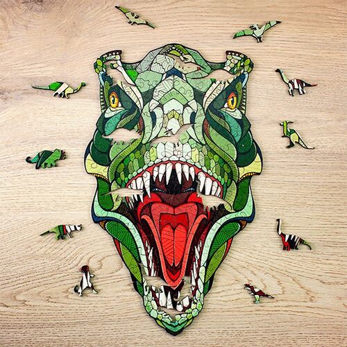 T-REX EWA PUZZLE 3D MADERA 80 PIEZAS