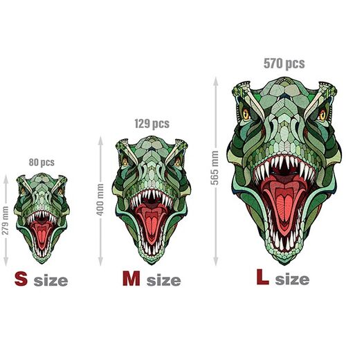 T-REX EWA PUZZLE 3D MADERA 570 PIEZAS