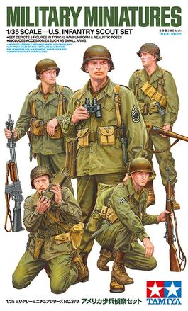 INFANTERIA RECONOCIMIENTO US 2GM 1/35 TAMIYA SET 5 FIGURAS