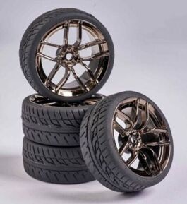 SET RUEDAS PISTA CON LLANTA 4UDS CARSON 500900161 SP. DESIGN GRIS