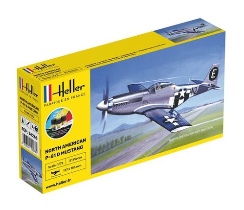 P-51D MUSTANG 1/72 HELLER STARTER SET