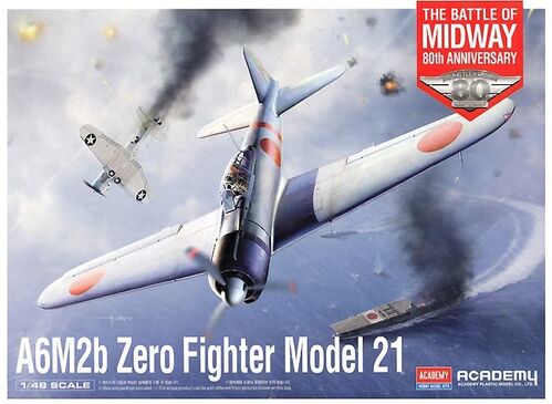 A6M2B ZERO MODEL 21 MIDWAY 1/48 ACADEMY