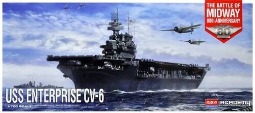 USS ENTERPRISE CV-6 1/700 MIDWAY 80 ANIVERSARIO ACADEMY