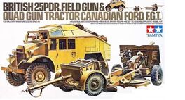 CAÑON BRITANICO 25 PDR Y TRACTOR FORD F.G.T. 1/35 TAMIYA