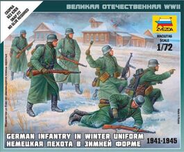 INFANTERÍA ALEMANA INVIERNO 1941-1945 1/72 ZVEZDA