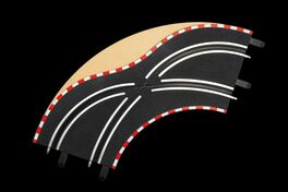 CAMBIO CARRIL EN CURVA 1/90º 2UDS 1/43 CARRERA GO