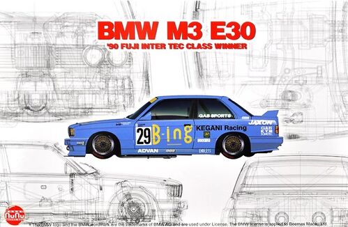 BMW M3 E30 '90 GANADOR DE LA CLASE FUJI INTERTEC 1/24 NUNU 24019
