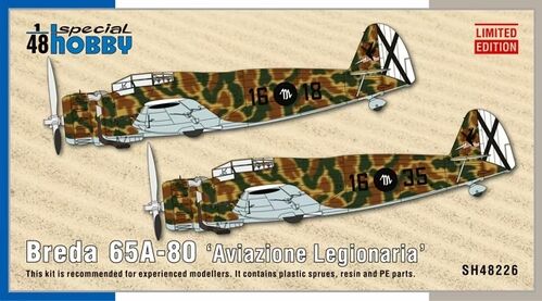 BREDA 65A-80 AVIAZION LEGIONARIA 1/72 SPECIAL HOBBY