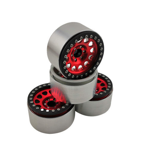 LLANTAS BEADLOCK M105 1.9'' ROJO-NEGRO CRAWLER