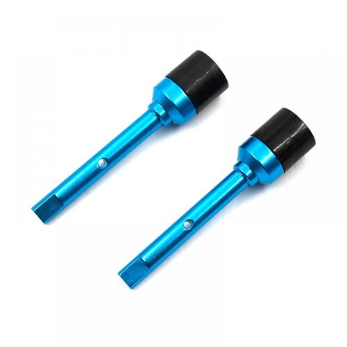 VASOS PALIER CENTRAL TT02 ALUMINIO YEAH RACING AZUL 2UDS