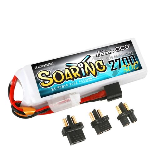 LIPO 2700MAH 3S 11,1 30C SOARING T3 EC3 XT60 TDEAN