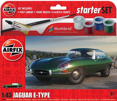 JAGUAR E-TYPE 1/43 STARTER SET AIRFIX