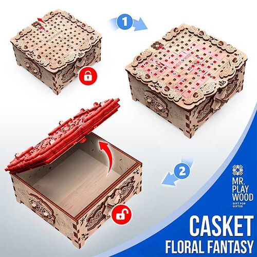 CAJA SECRETOS FANTASIA FLORAL MR PLAYWOOD