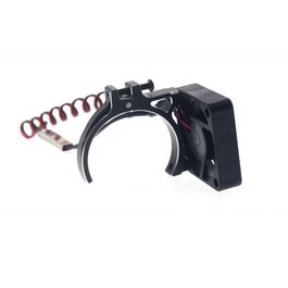 SOPORTE VENTILADOR 40mm MOTOR  NEGRO ALUMINIO