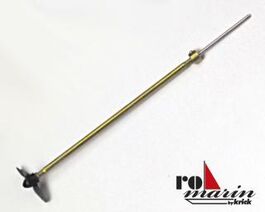 EJE DE BARCO CON HÉLICE Y TORNILLO M2X160MM