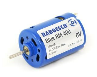 MOTOR ELÉCTRICO AZUL RM-400 6V.