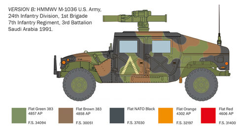 HMMWV M966 TOW CARRIER 1/35 ITALERI