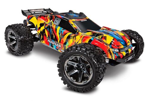 RUSTLER 4X4 VXL TSM STADIUM TRUCK SOLAR FLARE 1/10 TRAXXAS
