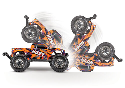 HOSS 4X4 VXL-3S TRAXXAS TQI NARANJA AUTODESVOLCADO