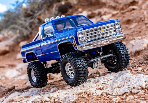 CHEVROLET K10 HIGH TRAIL 1/18 TRX-4M TRAXXAS AZUL