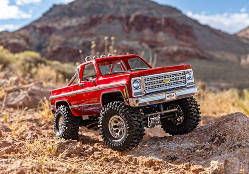 CHEVROLET K10 HIGH TRAIL 1/18 TRX-4M TRAXXAS ROJO