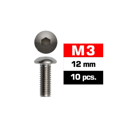 TORNILLO INOX M3X16 CABEZA GOTA 10UDS