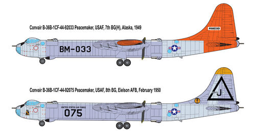 CONVAIR B36 B PEACEMAKER 1/144 RODEN