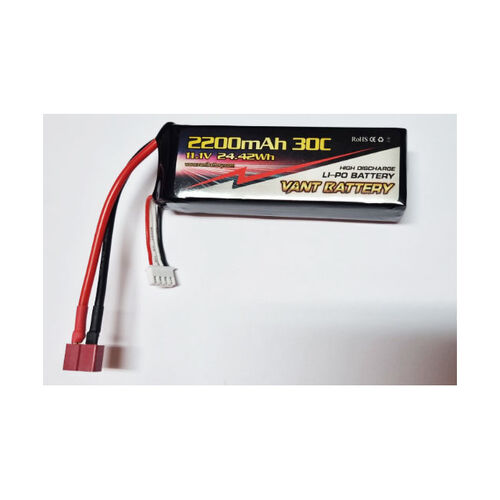 LIPO VANT BATTERY 11.1V 2200MAH 30C 3S DEAN