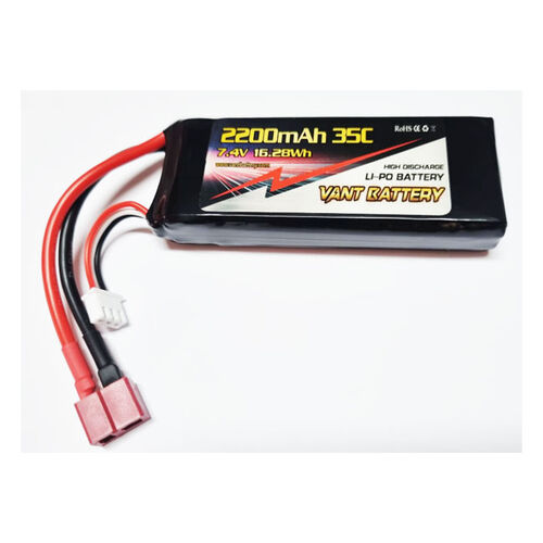 LIPO VANT 7.4V 2200MAH 35C 2S DEAN