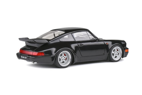 PORSCHE 911-964 TURBO 1993 1/18 SOLIDO NEGRO