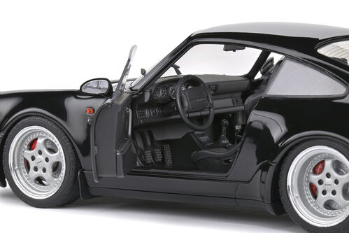 PORSCHE 911-964 TURBO 1993 1/18 SOLIDO NEGRO