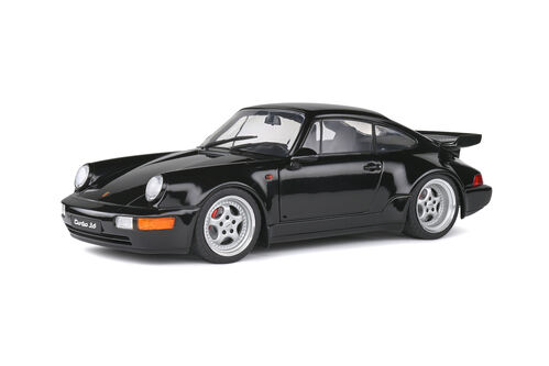 PORSCHE 911-964 TURBO 1993 1/18 SOLIDO NEGRO