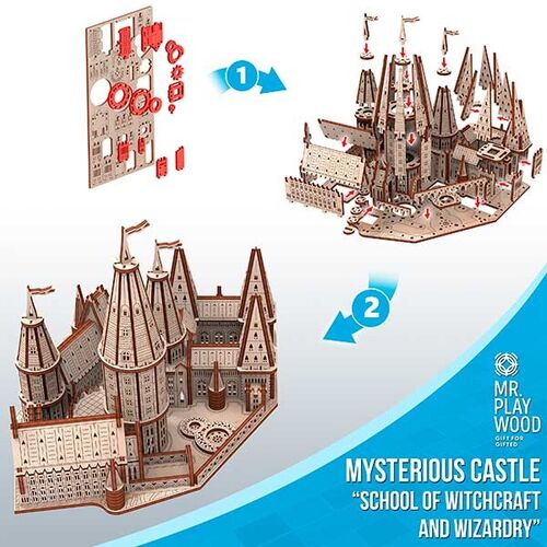 CASTILLO HOGWARTS PLAYWOOD KIT MADERA