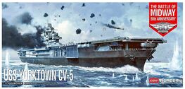 USS YORKTOWN CV5 1/700 ACADEMY MIDWAY 80TH ANNIVERSARY