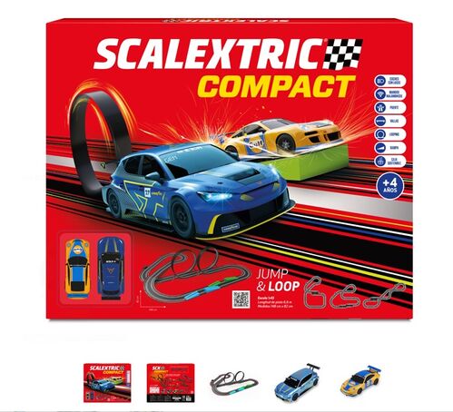 CIRCUITO JUMP & LOOP 1/43 COMPACT SCALEXTRIC SLOT