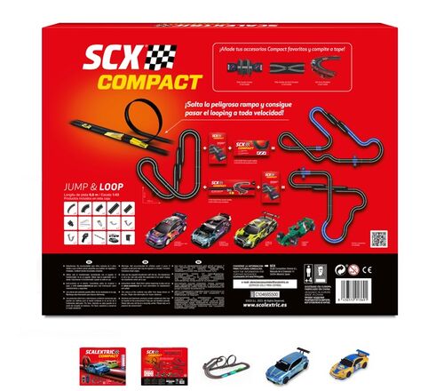 CIRCUITO JUMP & LOOP 1/43 COMPACT SCALEXTRIX SLOT