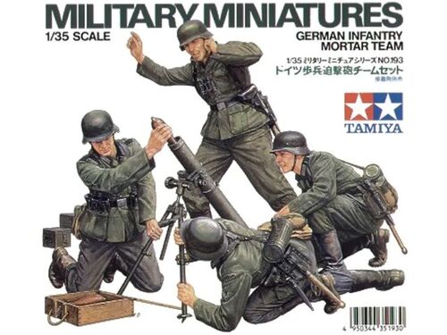 INFANTERIA ALEMANA CON MORTERO 1/35 TAMIYA