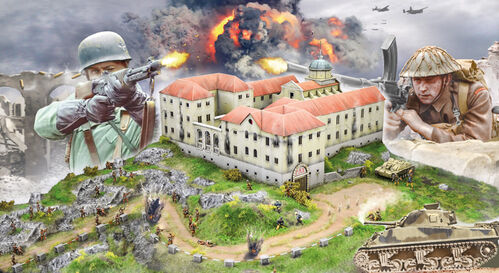 MONTECASSINO DIORAMA SET 1/72 ITALERI