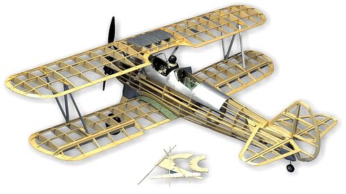 PT17 STEARMAN 711MM KIT BALSA GUILLOWS