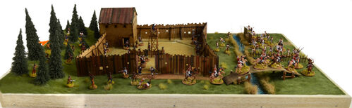 GUERRA SIETE AÃOS NORTEAMERICA DIORAMA SET 1/72 ITALERI