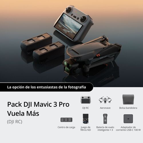 DJI MAVIC 3 PRO CON DJI RC FLY MORE COMBO