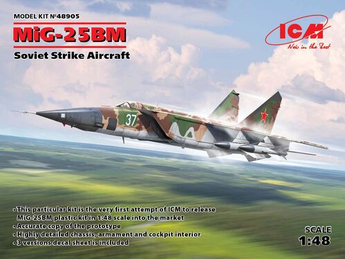 MIG-25 BM 1/48 ICM CAZA SOVIETICO