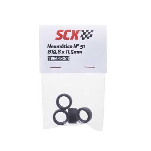 NEUMATICOS Nº 51 Ø19,8 x 11,5mm SCALEXTRIC 4UDS