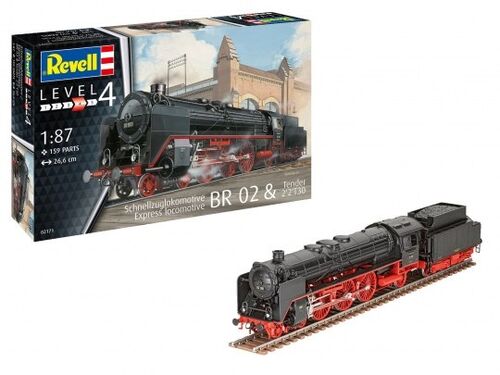 LOCOMOTORA EXPRESS BR01+TENDER 2'2' T30 1/87 REVELL