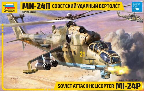 MIL-Mi 24P HIND 1/48 ZVEZDA HELICOPTERO ATAQUE