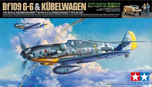 BF109 G6 + KUBELWAGEN 1/48 TAMIYA