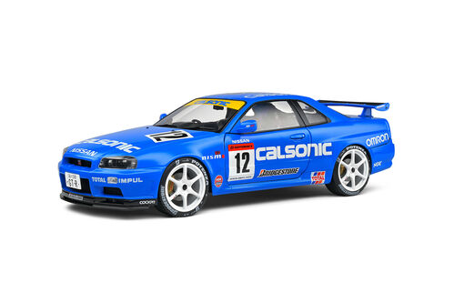 NISSAN SKYLINE R34 GTR 1/18 SOLIDO STREETFIGHTER CALSONIC 2000