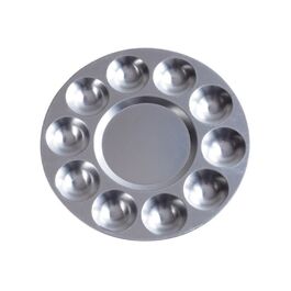 PALETA PINTURA 10 POCILLOS METAL DISMOER 17CM