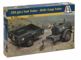REMOLQUE CISTERNA 250 GALS - REMOLQUE DE CARGA M101 1/35 ITALERI