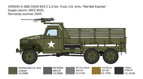 GMC 2 1/2 TON 6x6 TRUCK 1/35 ITALERI